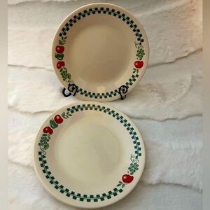 Vintage Corelle "Farm Fresh" Dessert Plates (Set of 3)